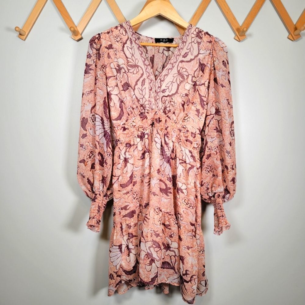 O.P.T. Bohemian Long Sleeve Dress - small
